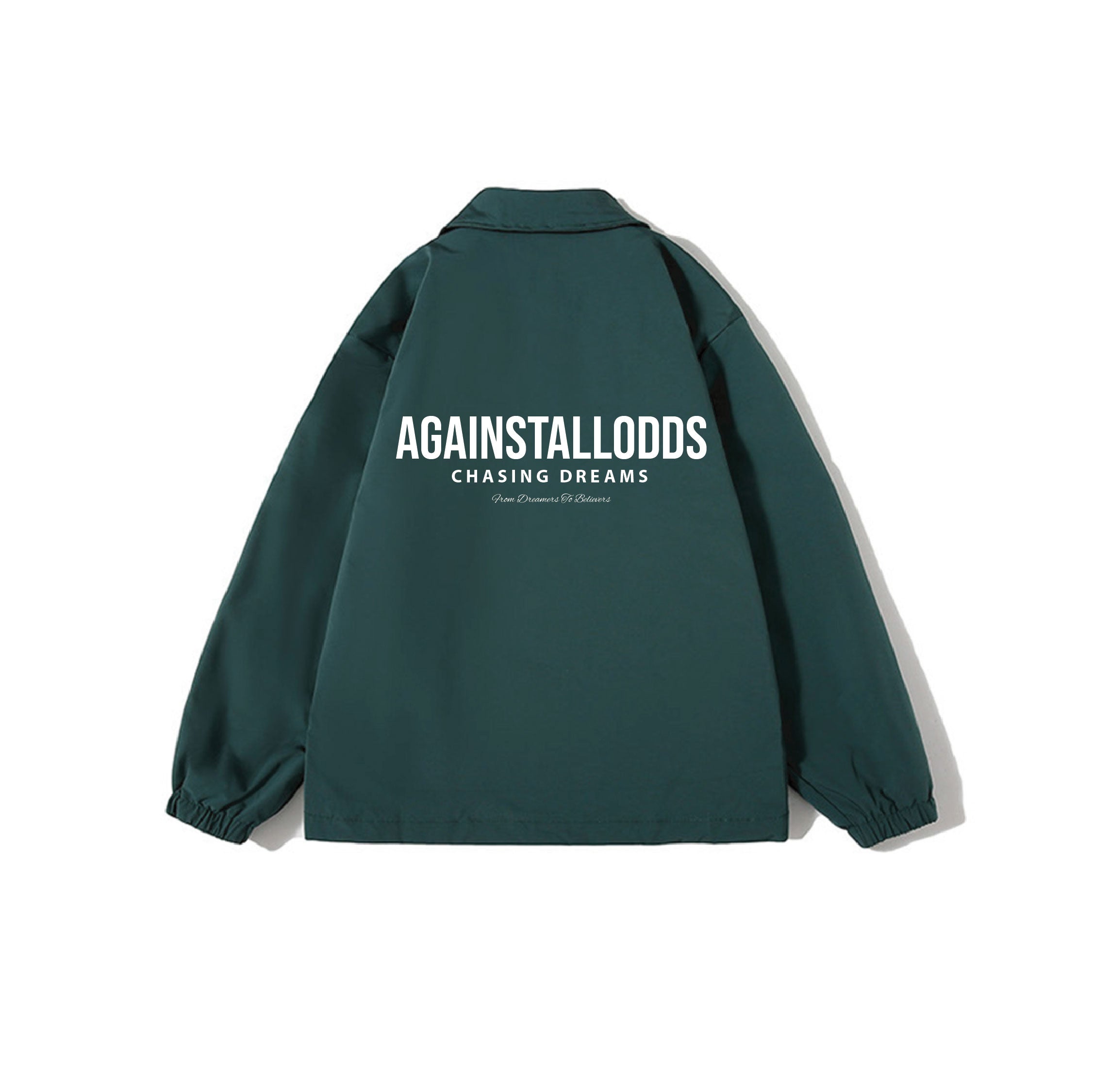DREAMERS LIGHTWEIGHT OVER COAT - FORREST GREEN