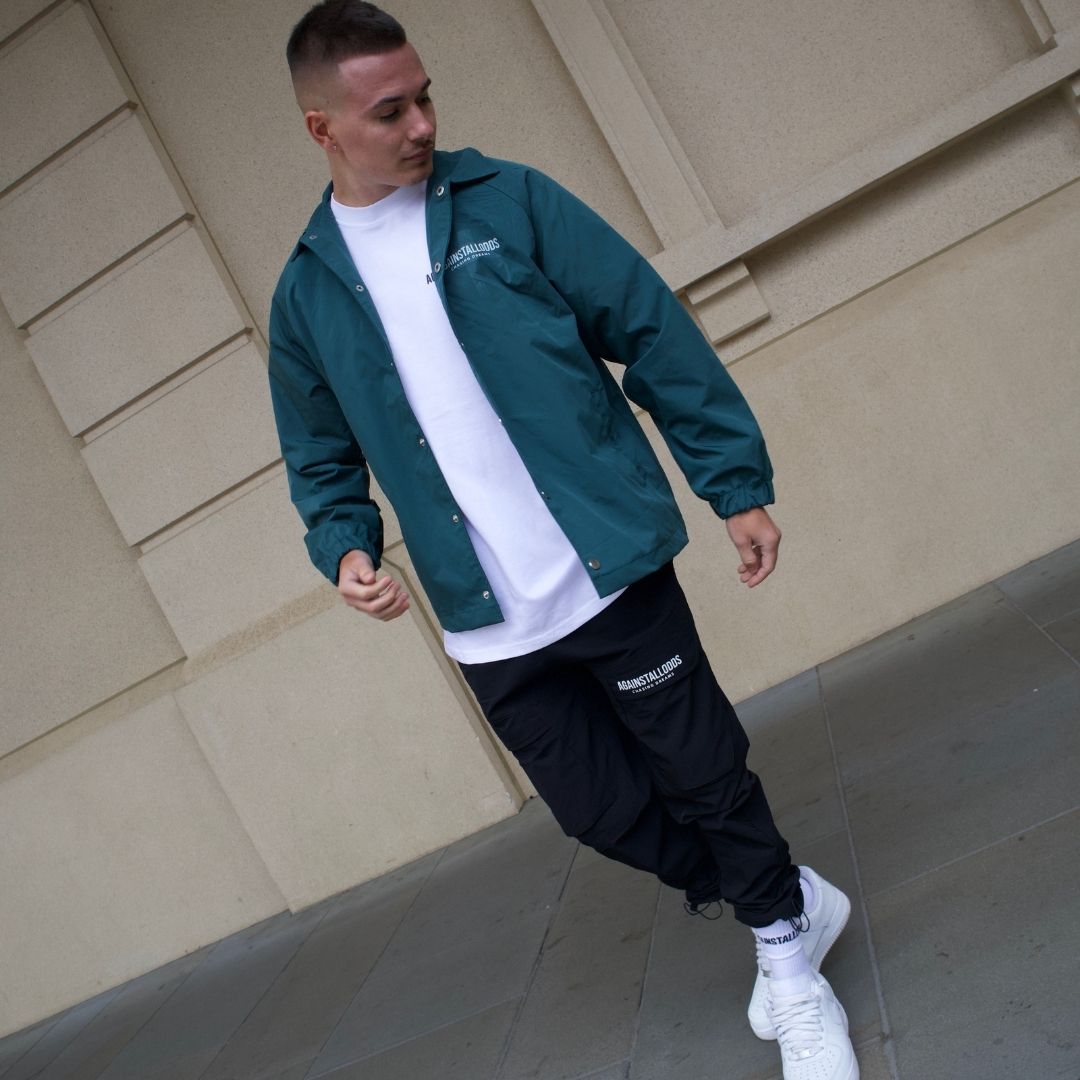 DREAMERS LIGHTWEIGHT OVER COAT - FORREST GREEN