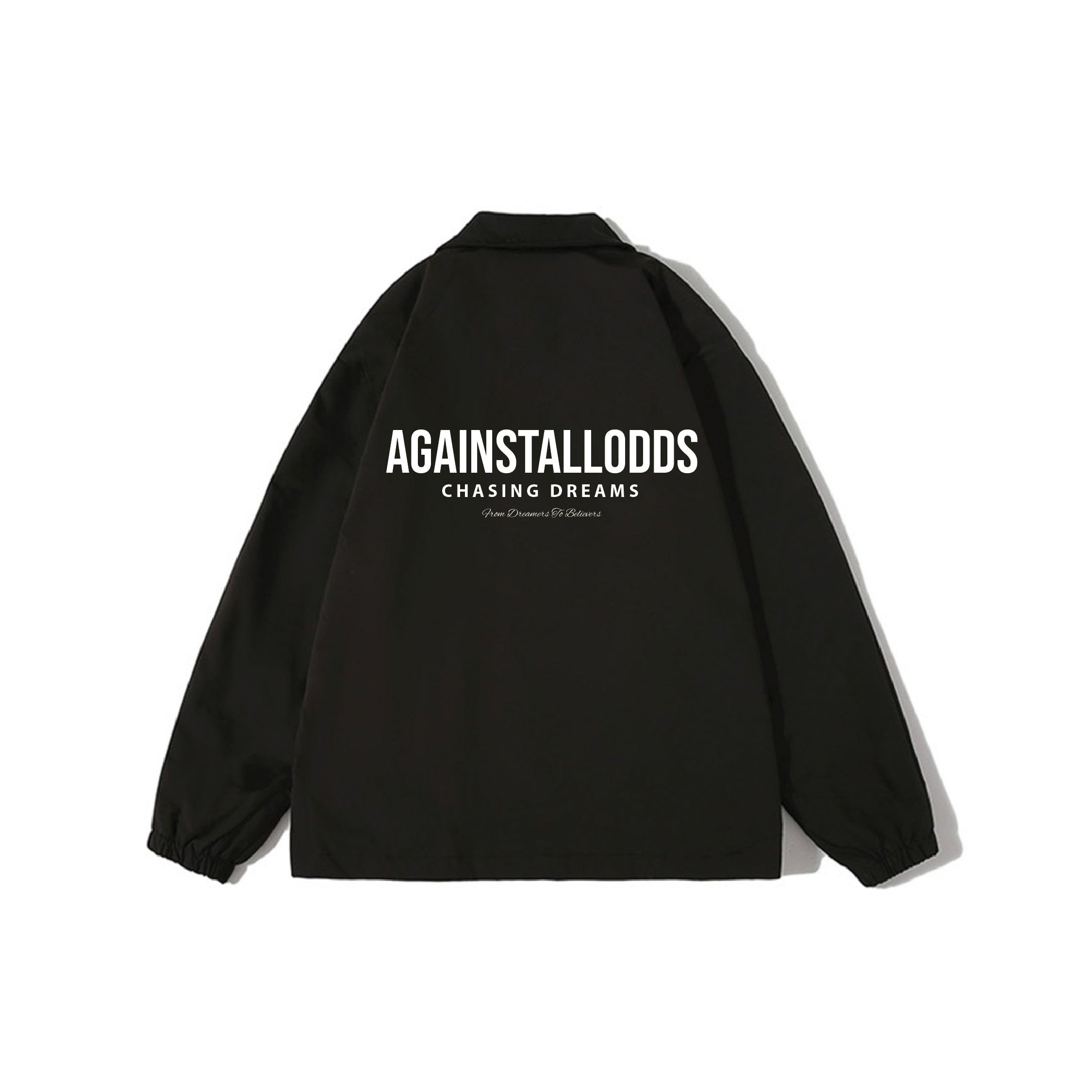 DREAMERS LIGHTWEIGHT OVER COAT - BLACK