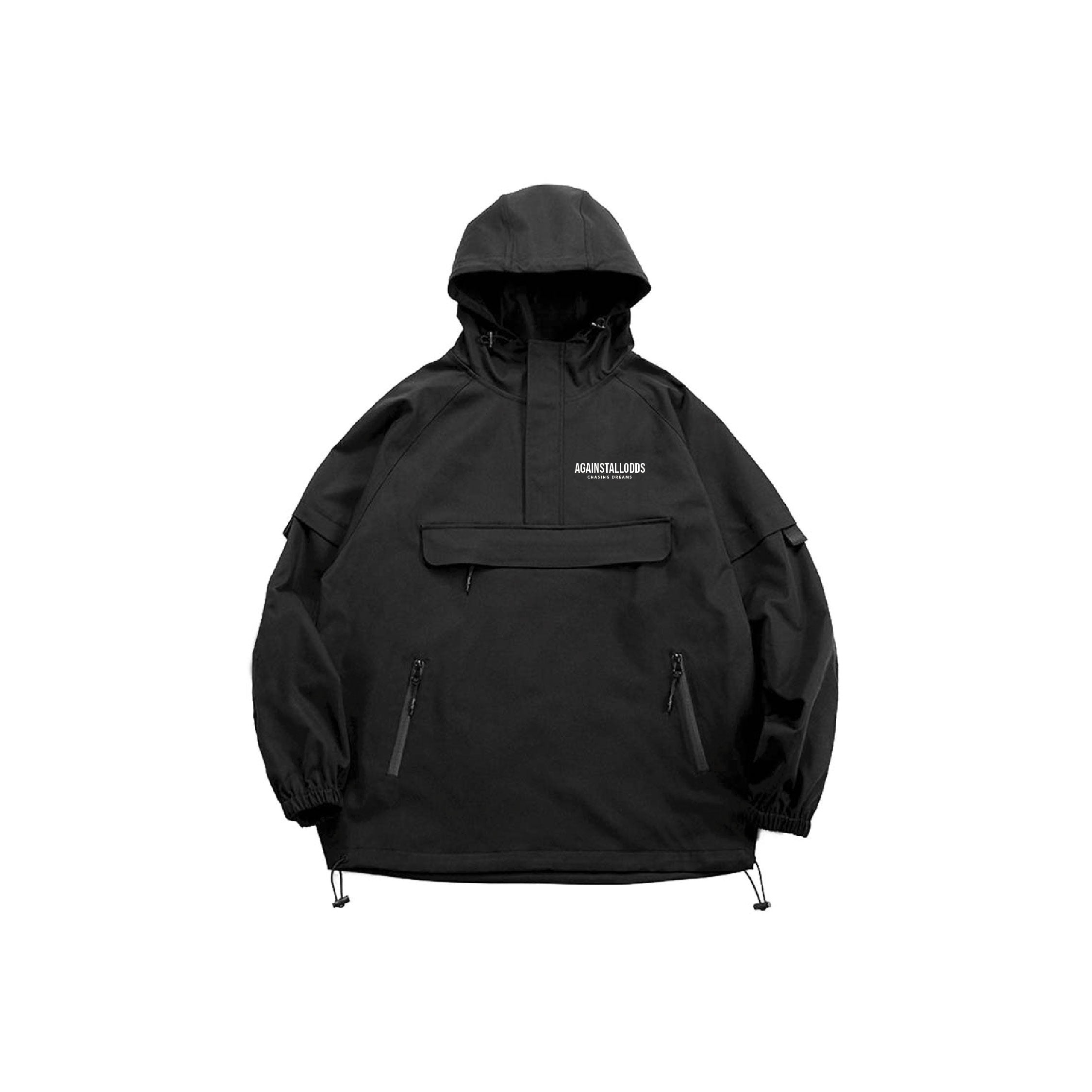 BLACK WINDBREAKER