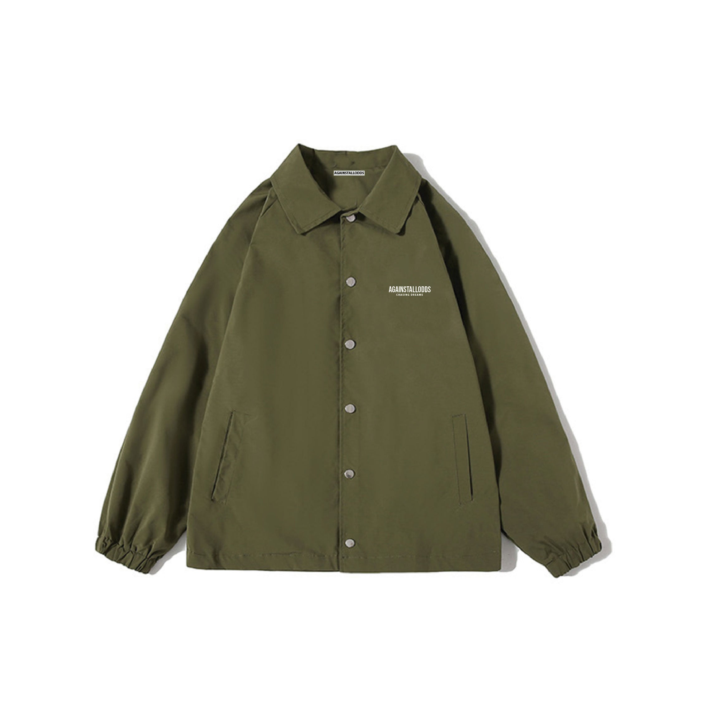 DREAMERS LIGHTWEIGHT OVER COAT - GREEN