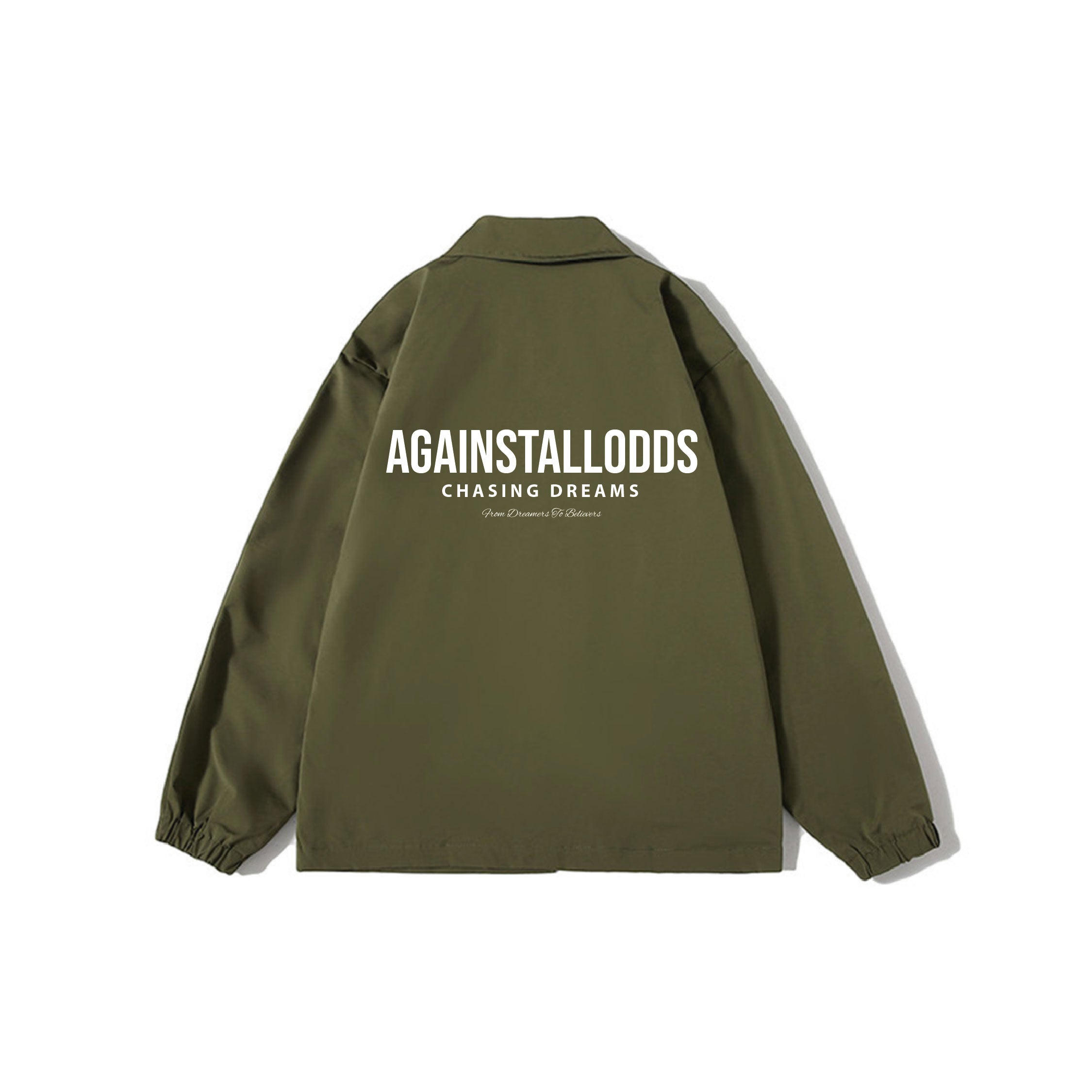 DREAMERS LIGHTWEIGHT OVER COAT - GREEN