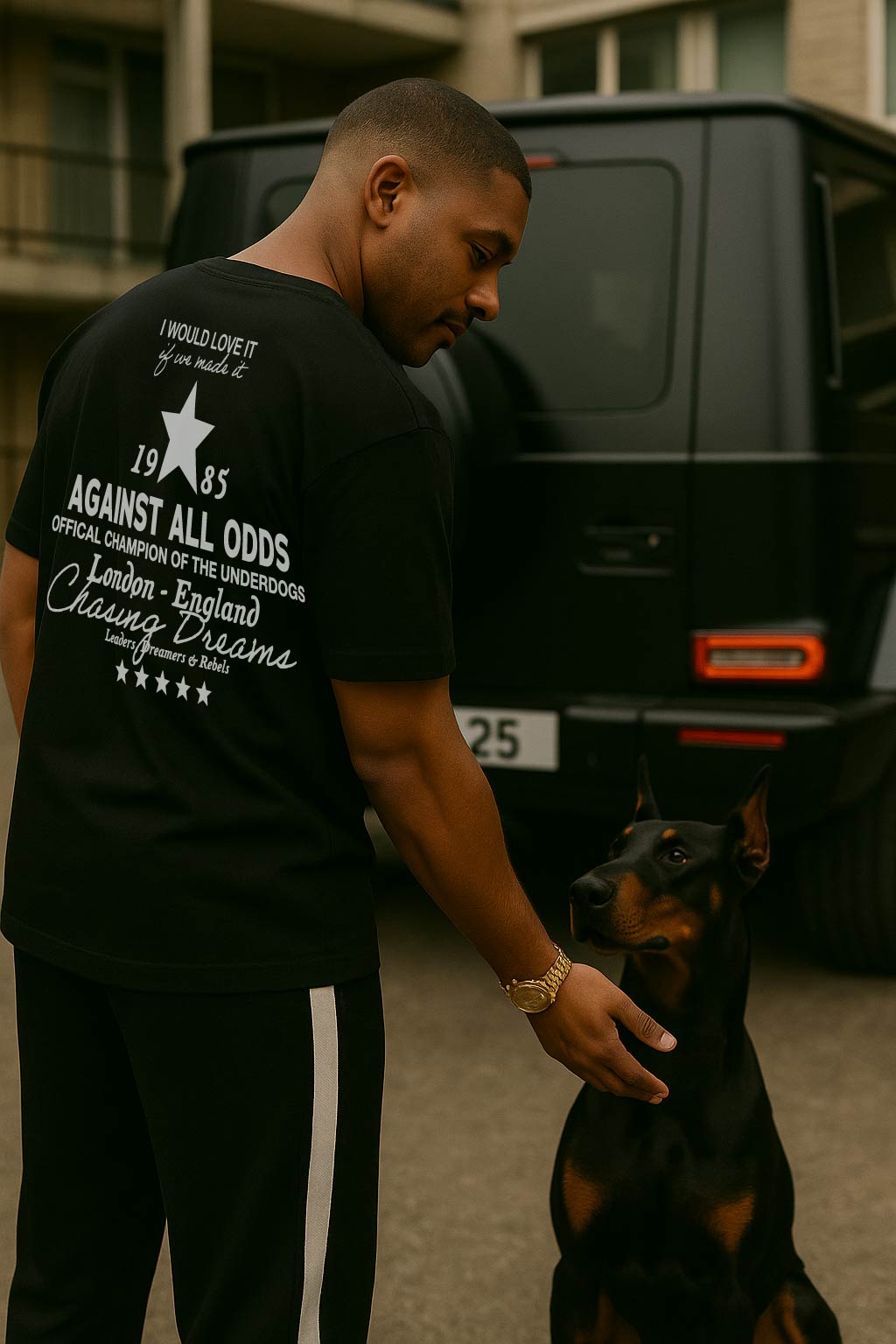 1985 BLACK LUXURY TEE
