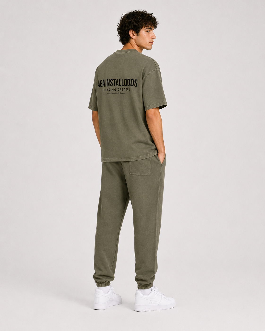 DREAMERS WASHED OLIVE LUXURY TEE