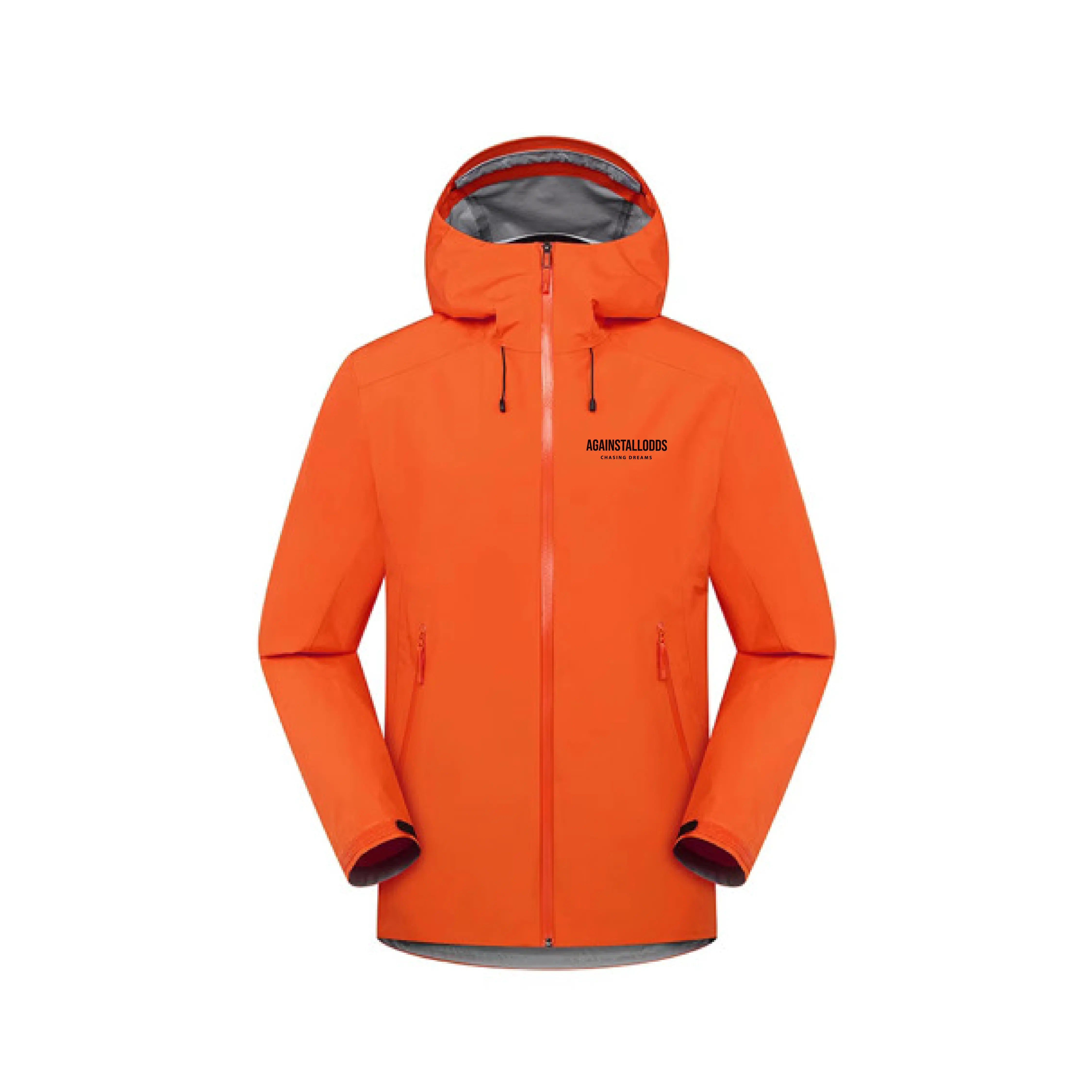 LIGHTWEIGHT RAIN JACKET - ORANGE