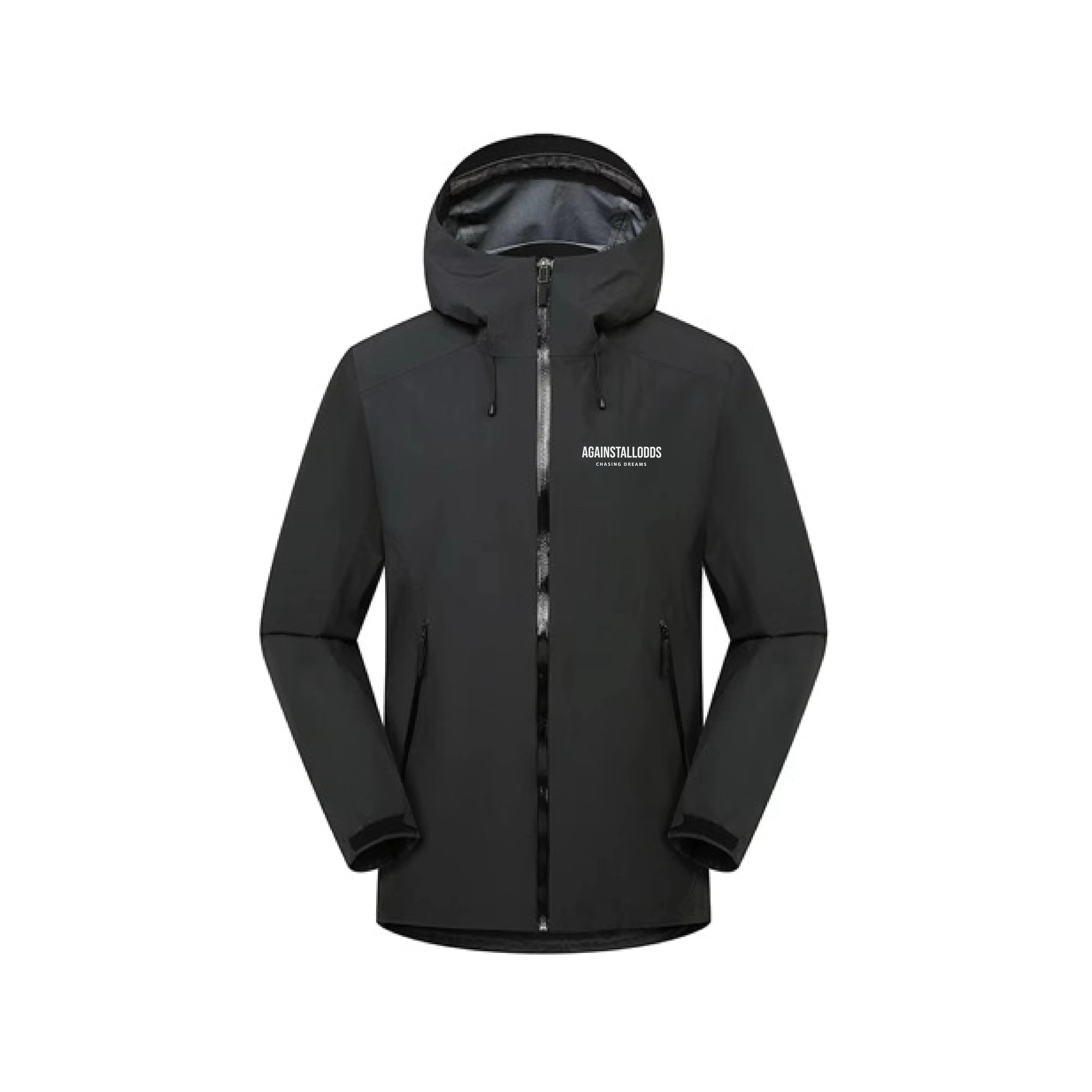 LIGHTWEIGHT RAIN JACKET - BLACK