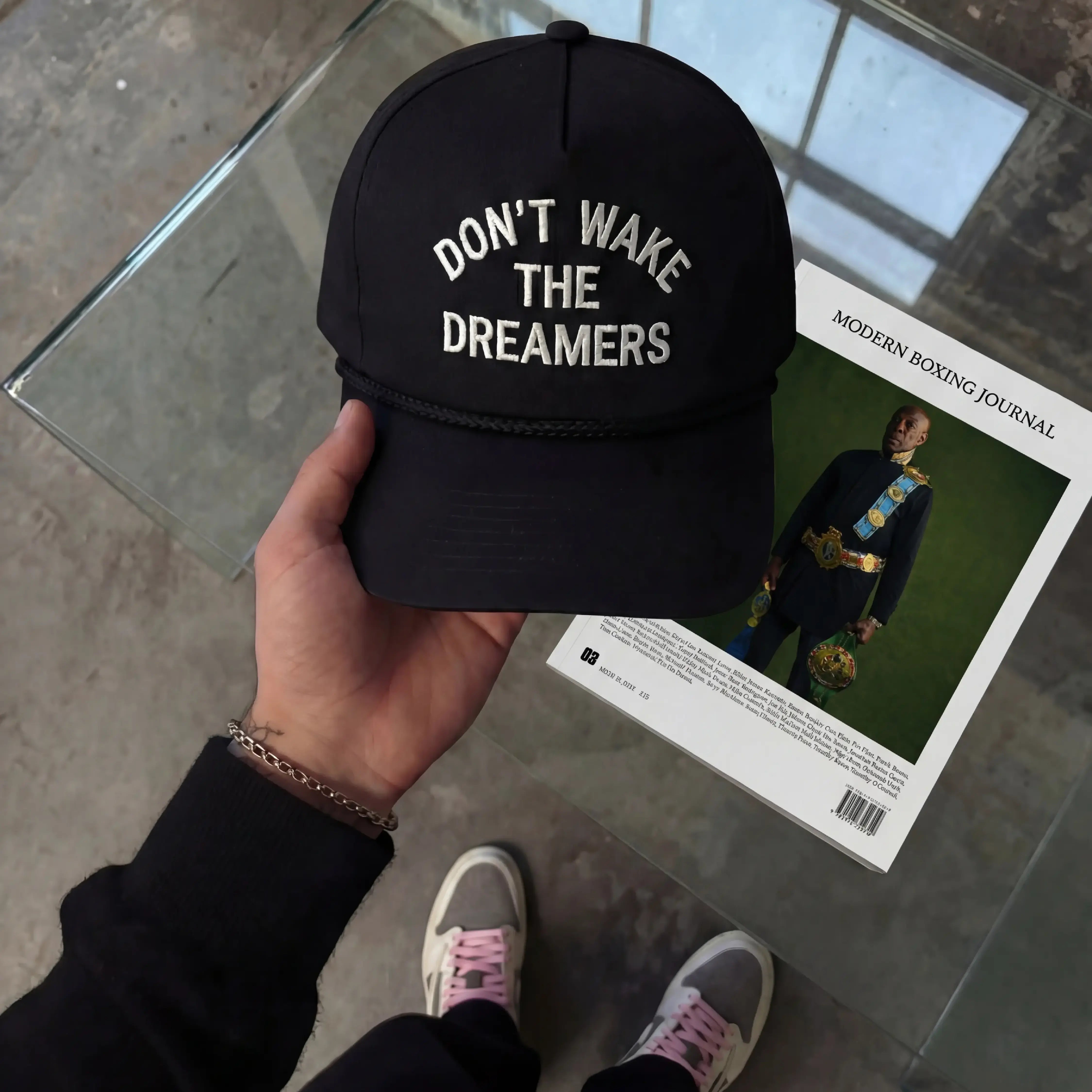 DON'T WAKE THE DREAMERS CAP - BLACK