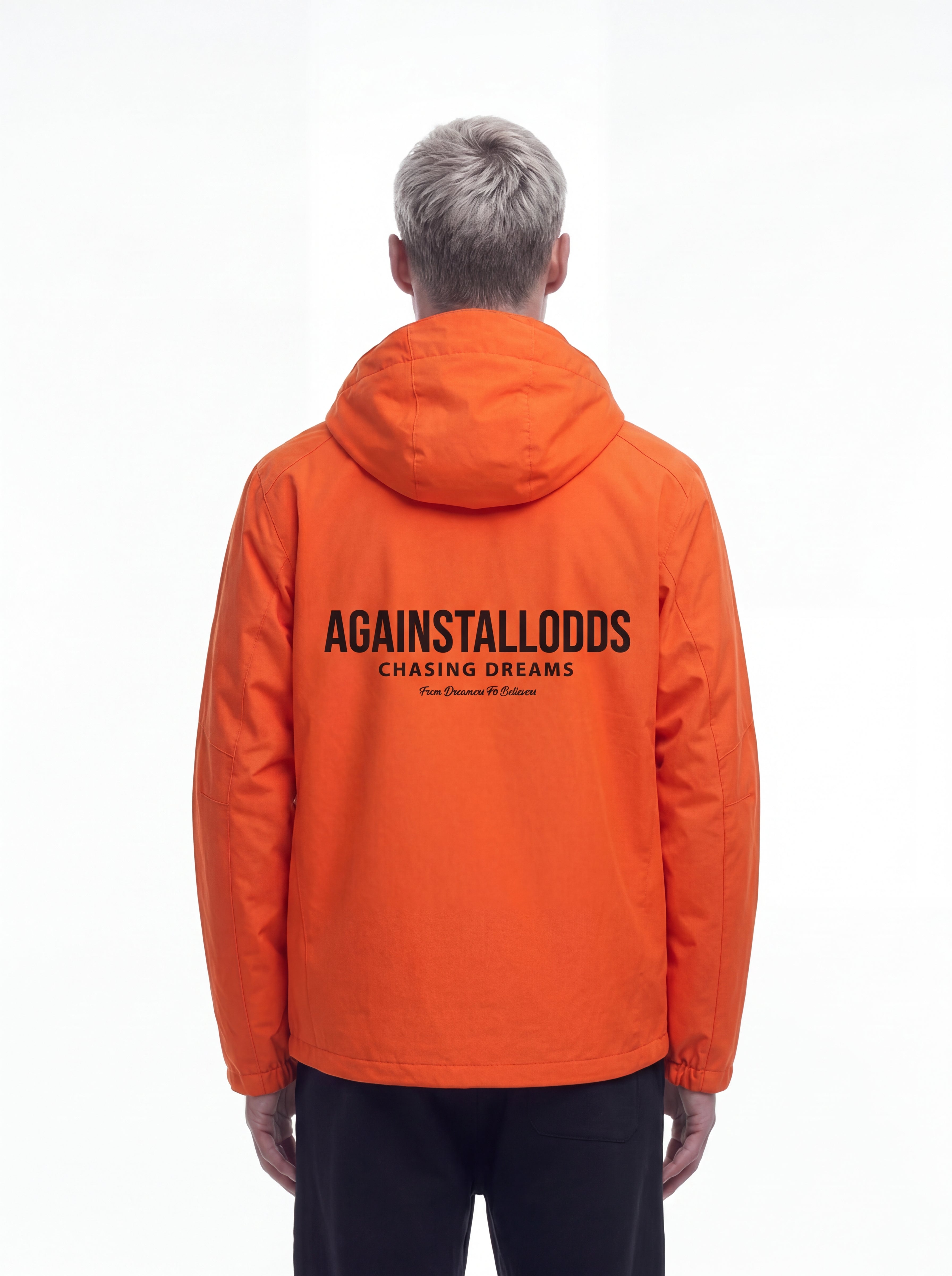 LIGHTWEIGHT RAIN JACKET - ORANGE