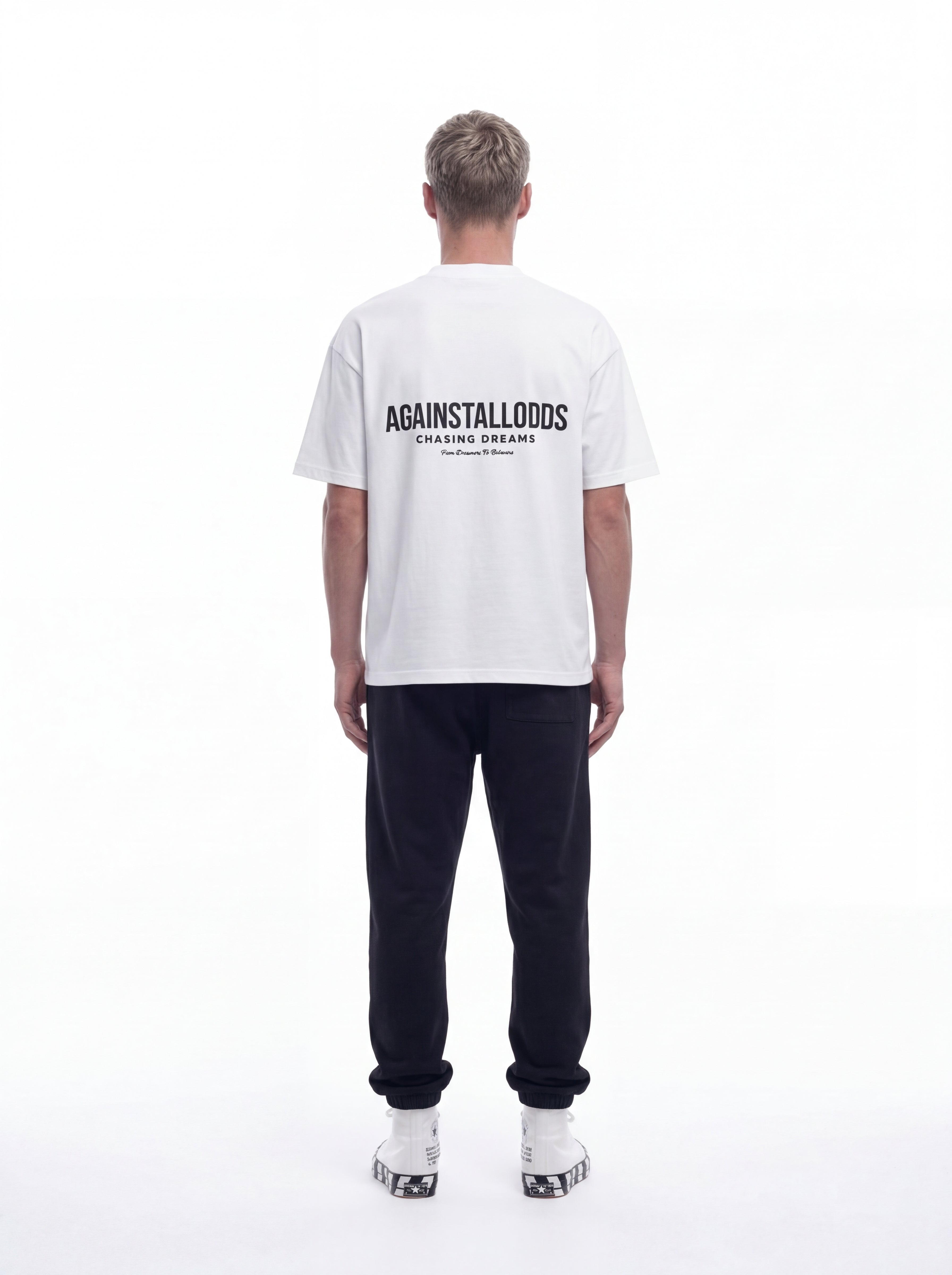 DREAMERS WHITE LUXURY TEE