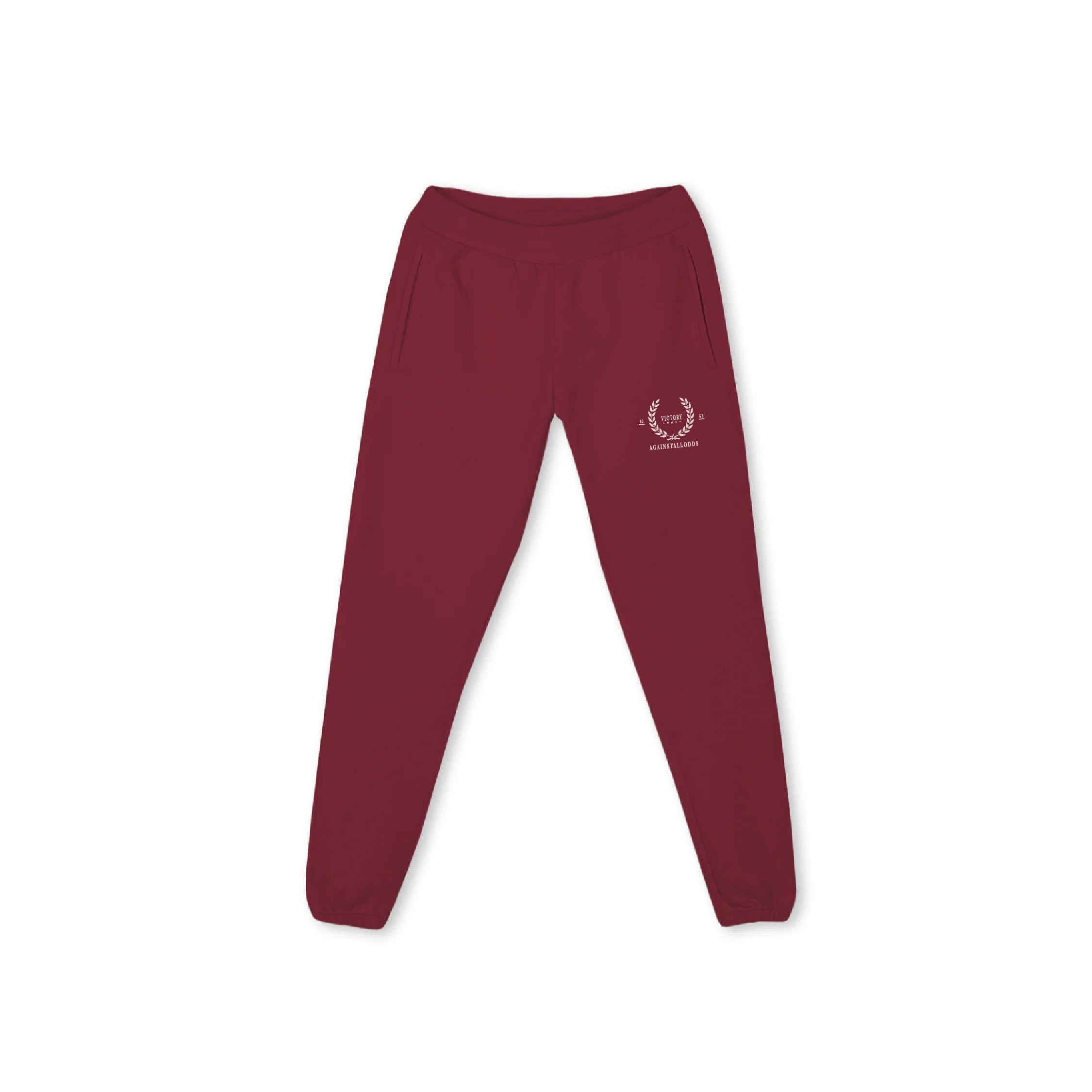 ESTATE OF MIND FRENCH TERRY SWEATPANTS - VICTORY - BURGUNDY