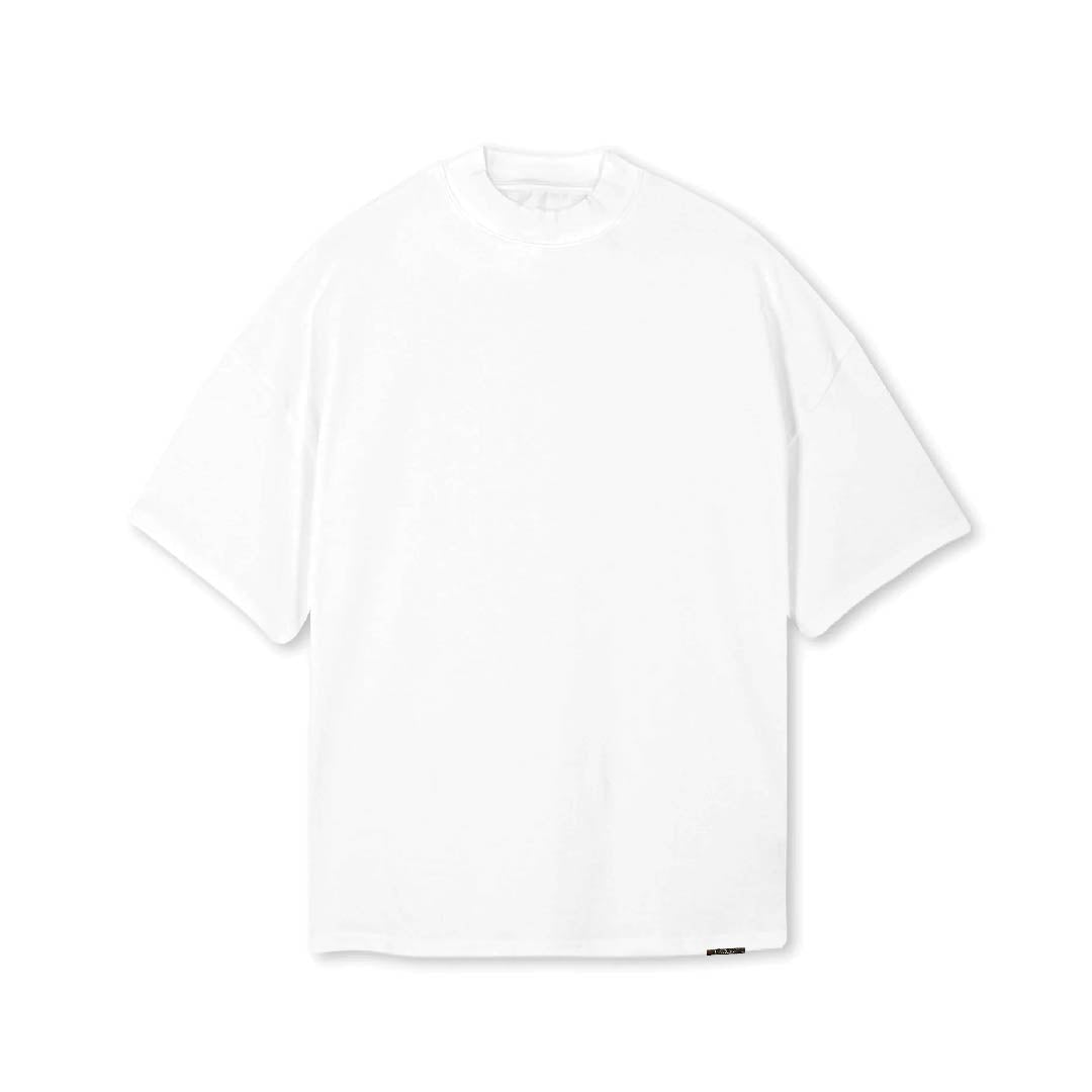 Elevated Series Mock Neck Wear Your Journey Ultra Luxury Tee - White
