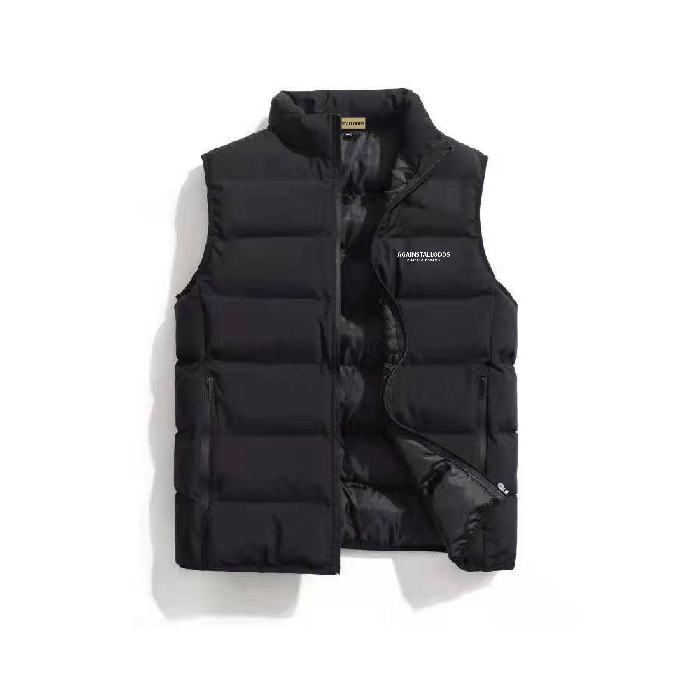 THE DREAMERS CASUAL GILET - BLACK